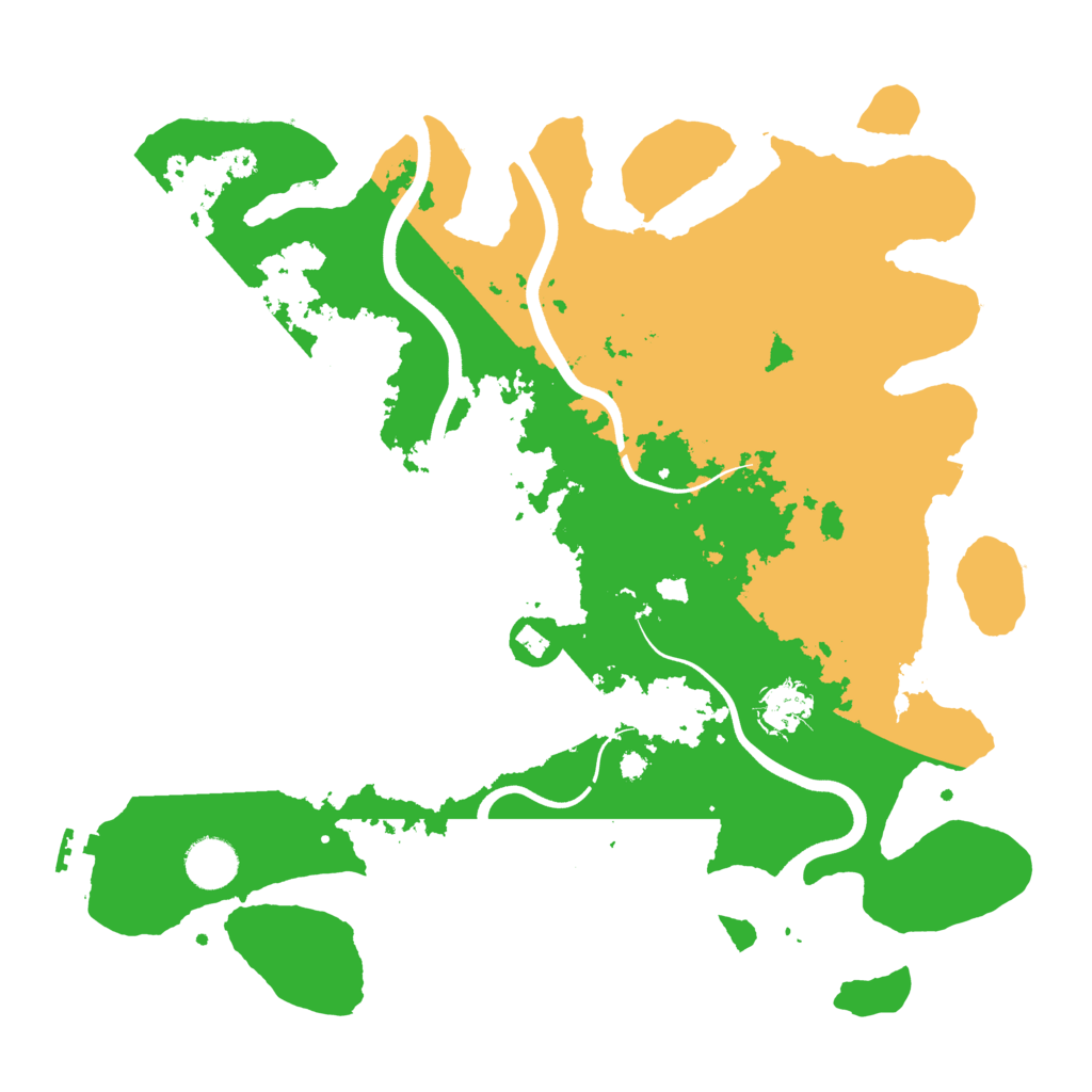 Biome Rust Map: Procedural Map, Size: 3700, Seed: 966629429