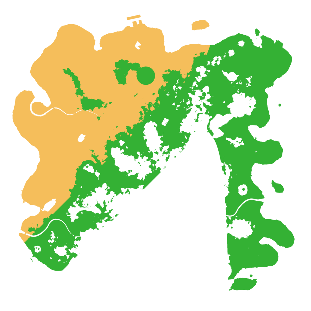 Biome Rust Map: Procedural Map, Size: 4500, Seed: 609381510