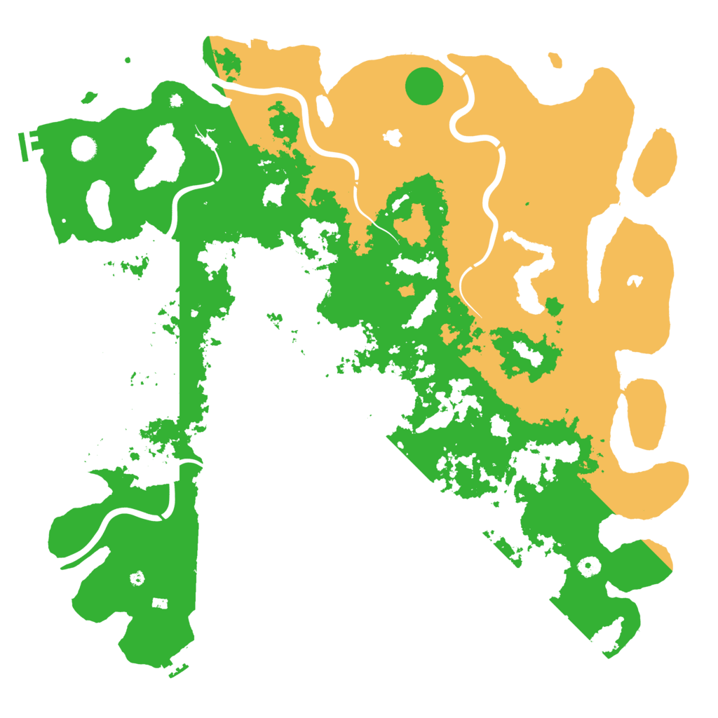 Biome Rust Map: Procedural Map, Size: 5000, Seed: 134506070