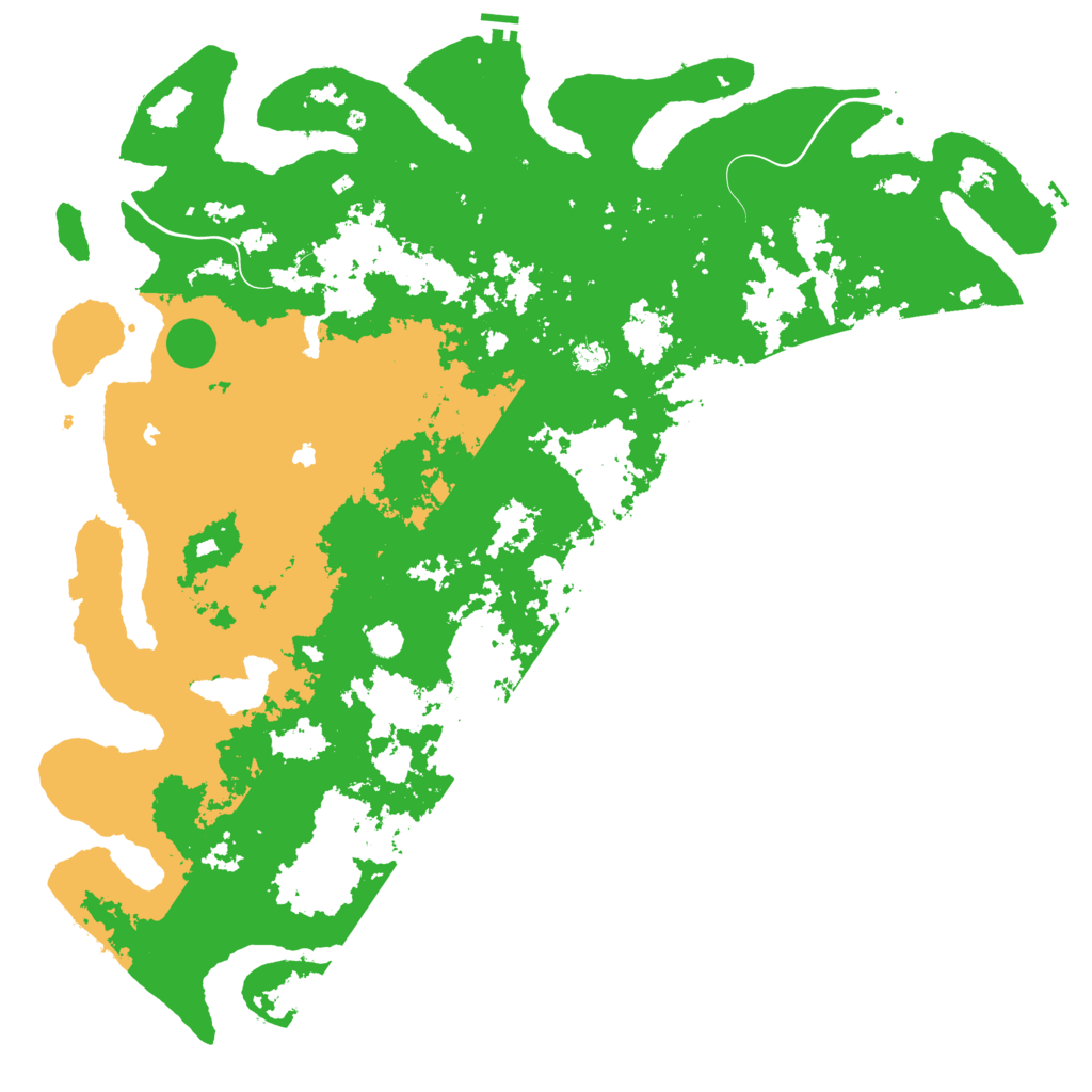 Biome Rust Map: Procedural Map, Size: 5800, Seed: 36363636