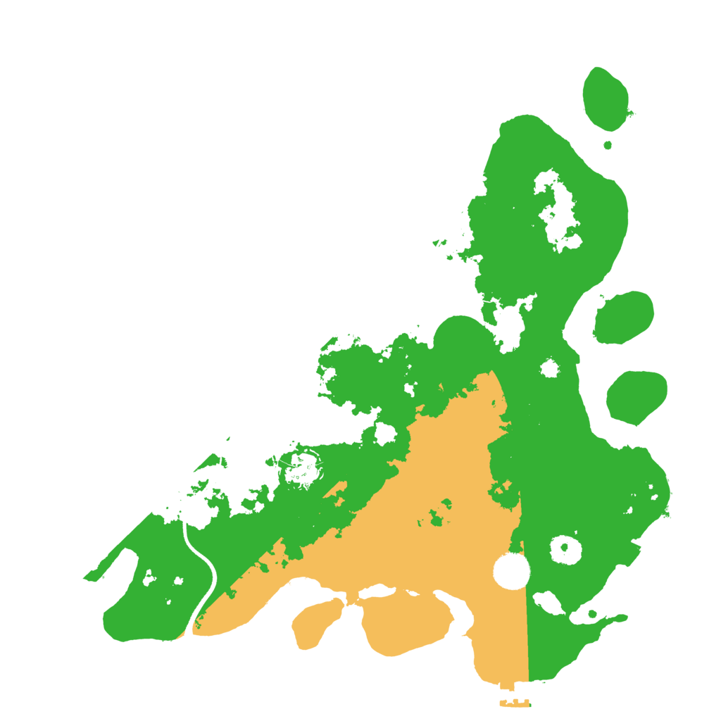 Biome Rust Map: Procedural Map, Size: 3500, Seed: 125677