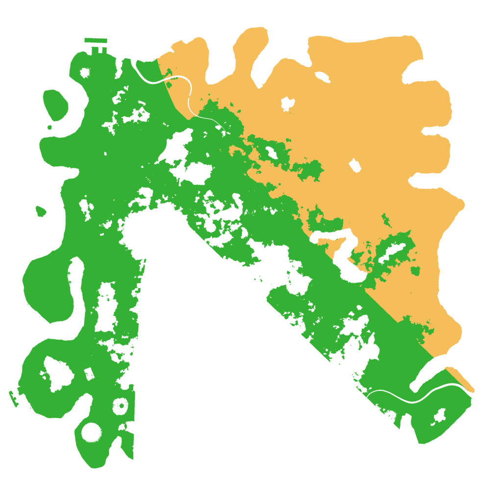 Biome Rust Map: Procedural Map, Size: 4500, Seed: 543625