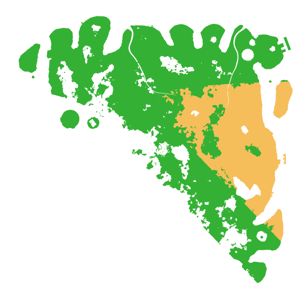 Biome Rust Map: Procedural Map, Size: 4500, Seed: 732532511