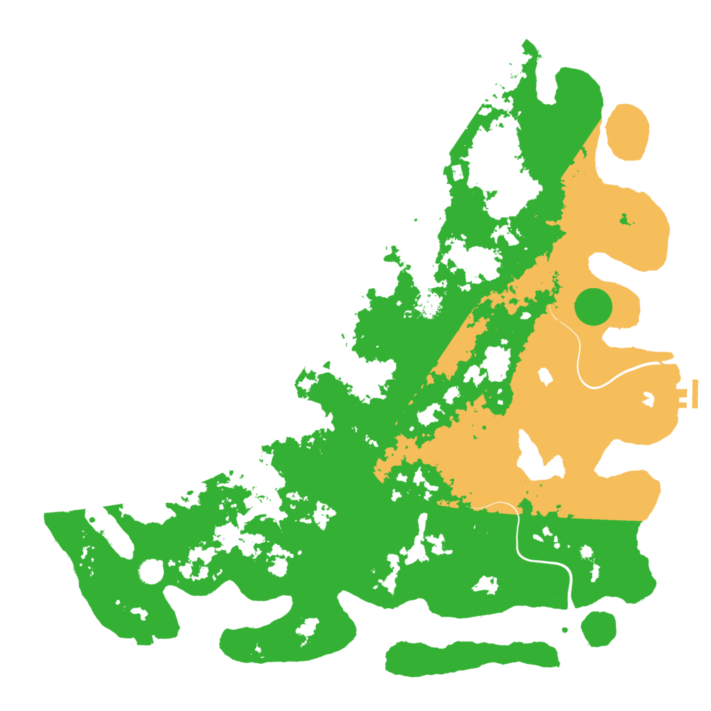 Biome Rust Map: Procedural Map, Size: 5000, Seed: 99249281