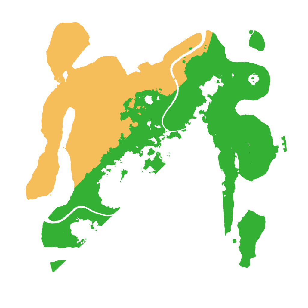 Biome Rust Map: Procedural Map, Size: 3000, Seed: 18785