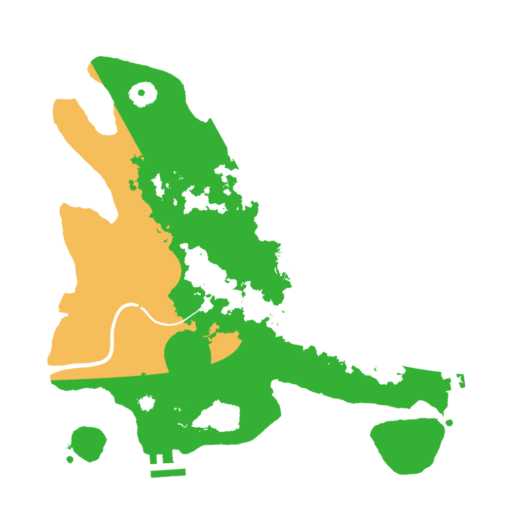 Biome Rust Map: Procedural Map, Size: 3000, Seed: 1209799763