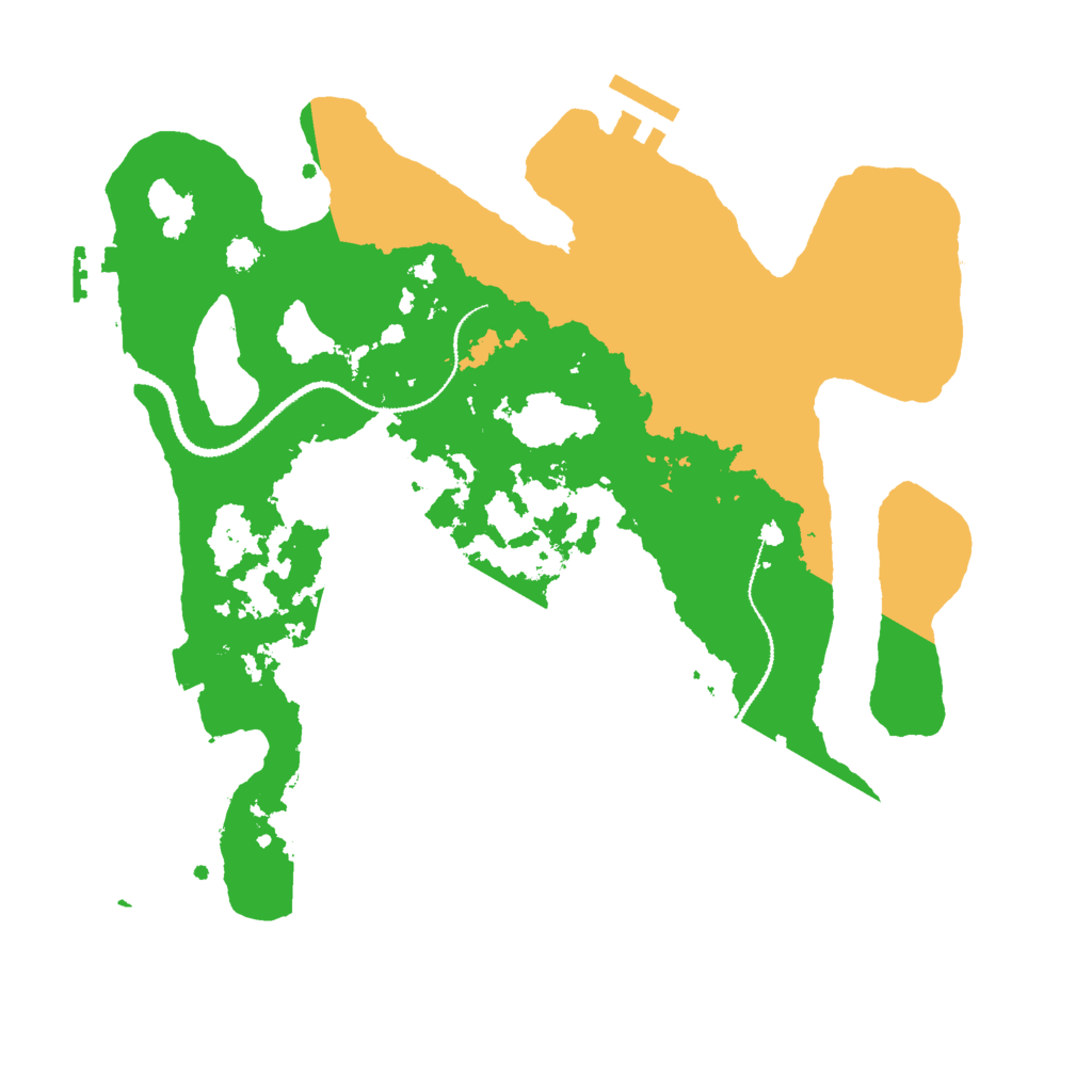 Biome Rust Map: Procedural Map, Size: 3000, Seed: 12331