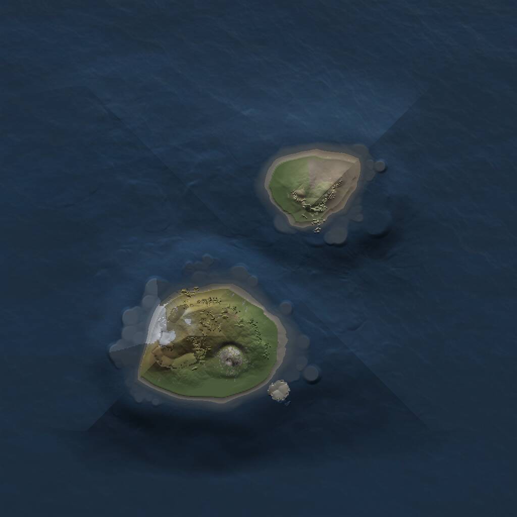 Rust Map: Procedural Map, Size: 1000, Seed: 412469420, 1 Monuments