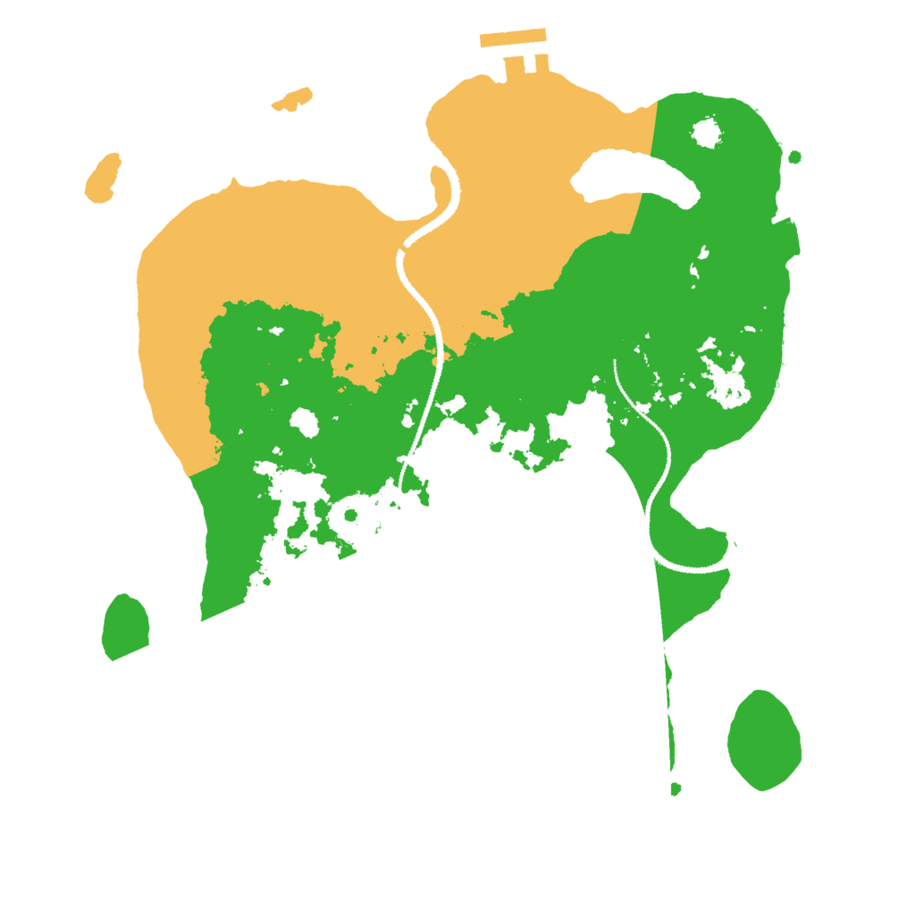 Biome Rust Map: Procedural Map, Size: 2800, Seed: 1096810925