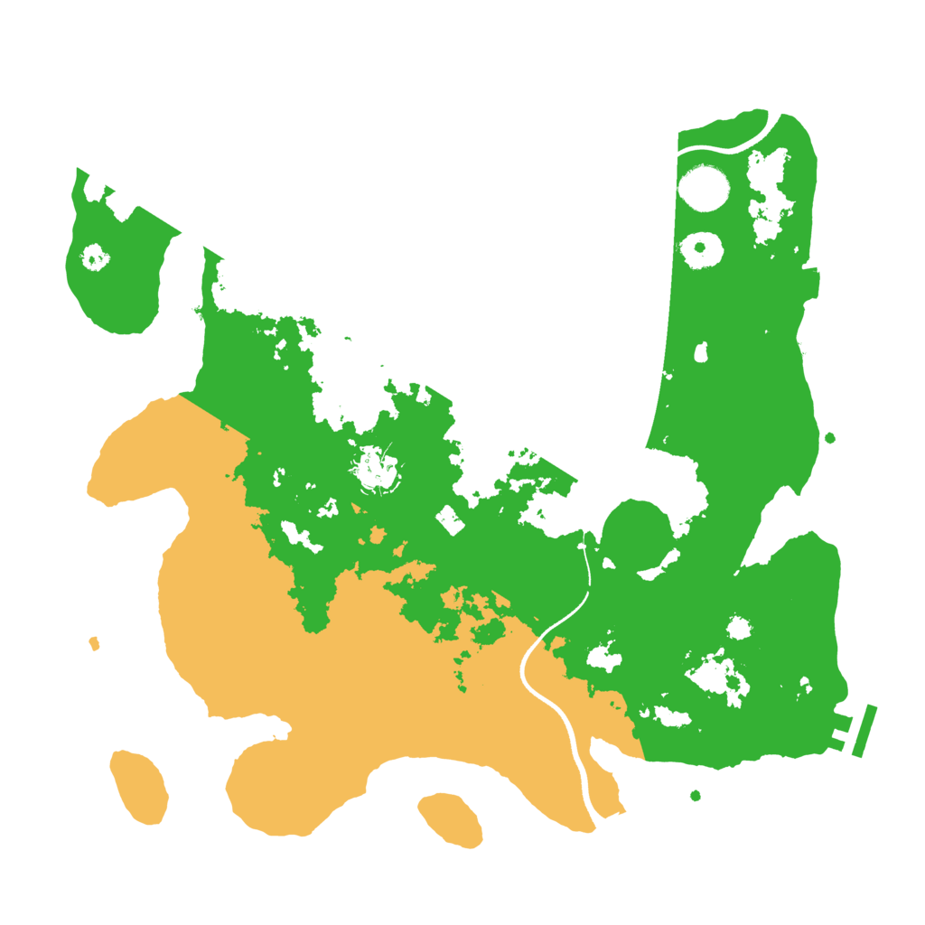 Biome Rust Map: Procedural Map, Size: 3500, Seed: 1178138