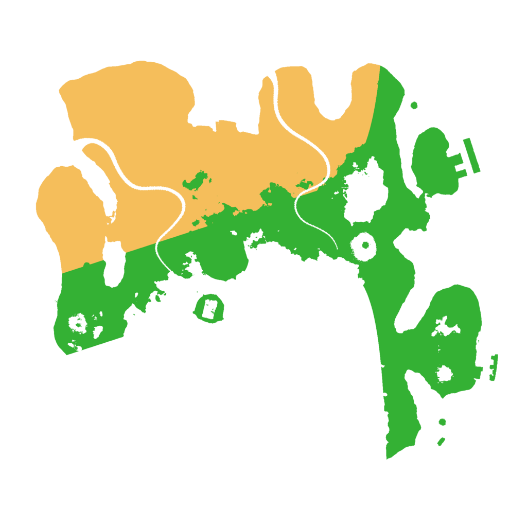 Biome Rust Map: Procedural Map, Size: 3000, Seed: 7137