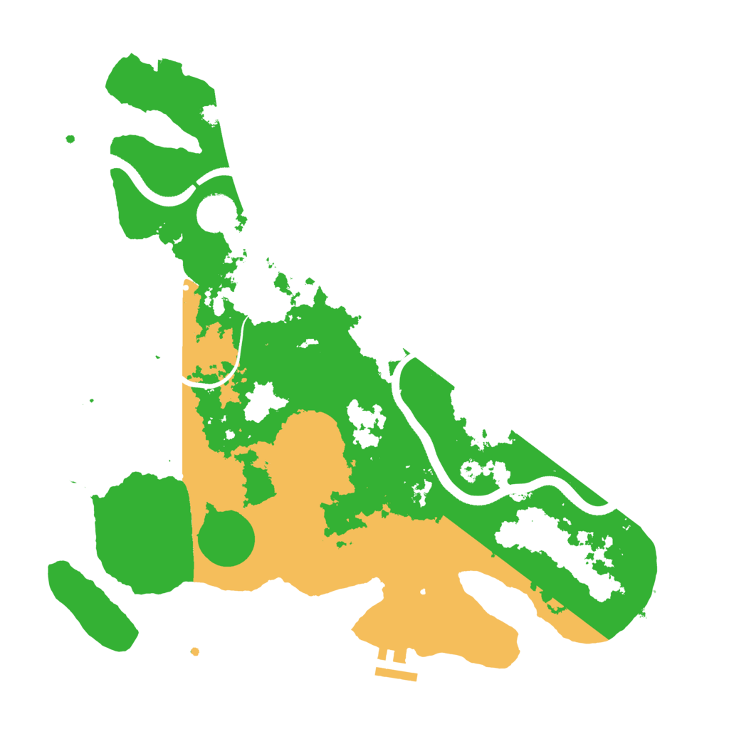 Biome Rust Map: Procedural Map, Size: 3500, Seed: 190425