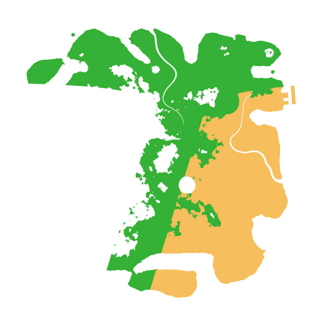 Biome Rust Map: Procedural Map, Size: 3500, Seed: 156498718