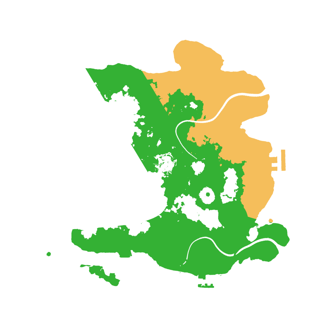 Biome Rust Map: Procedural Map, Size: 3000, Seed: 912143284