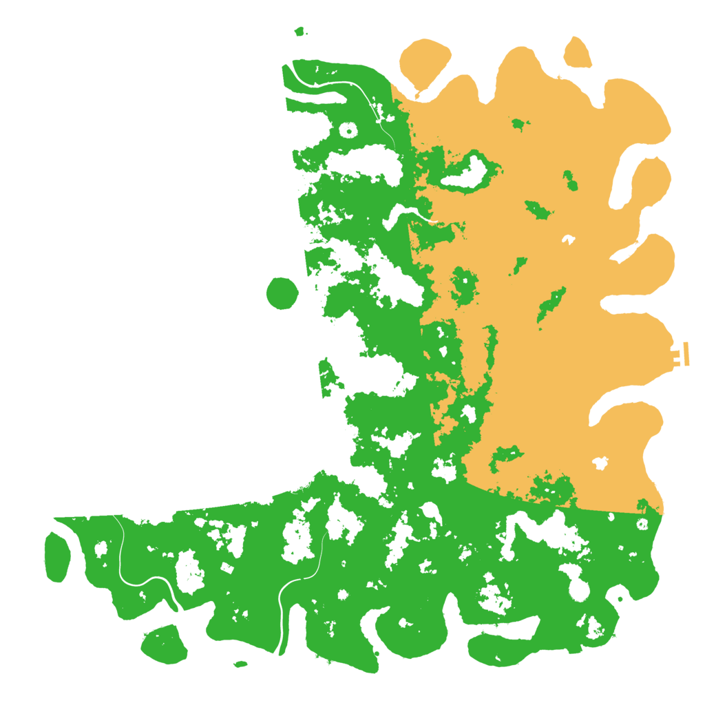 Biome Rust Map: Procedural Map, Size: 6000, Seed: 1318875697