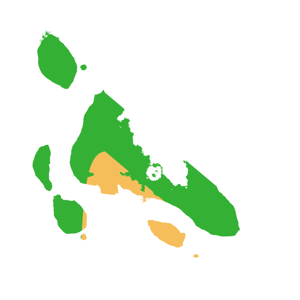 Biome Rust Map: Procedural Map, Size: 2000, Seed: 2520