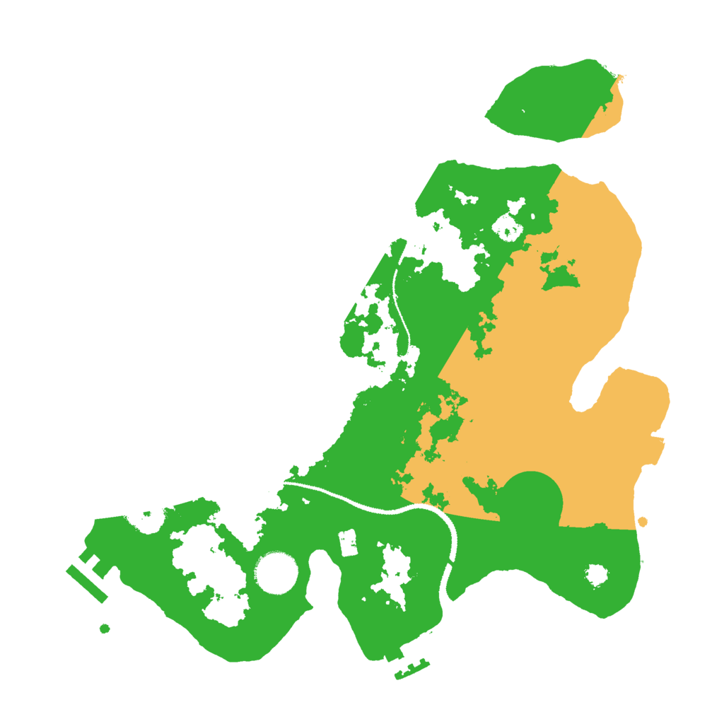 Biome Rust Map: Procedural Map, Size: 3000, Seed: 3370