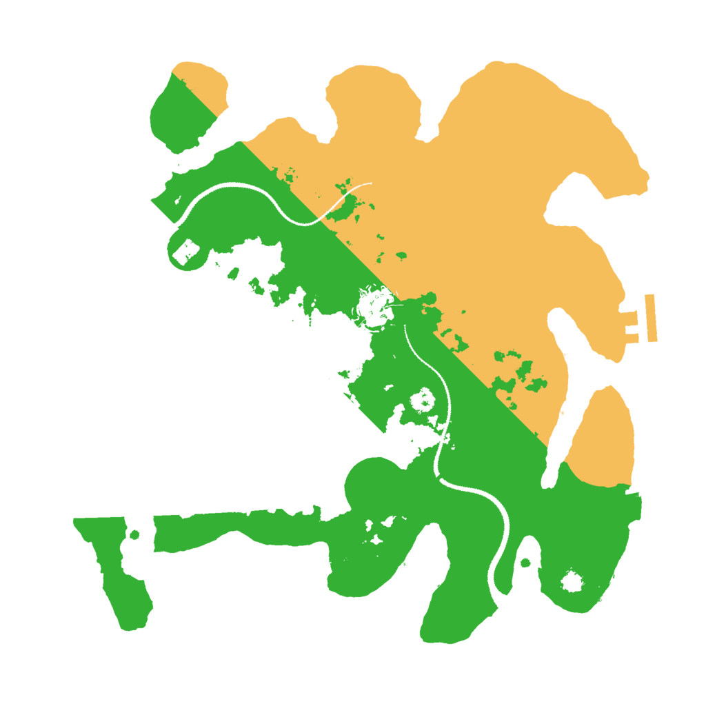 Biome Rust Map: Procedural Map, Size: 3000, Seed: 12548