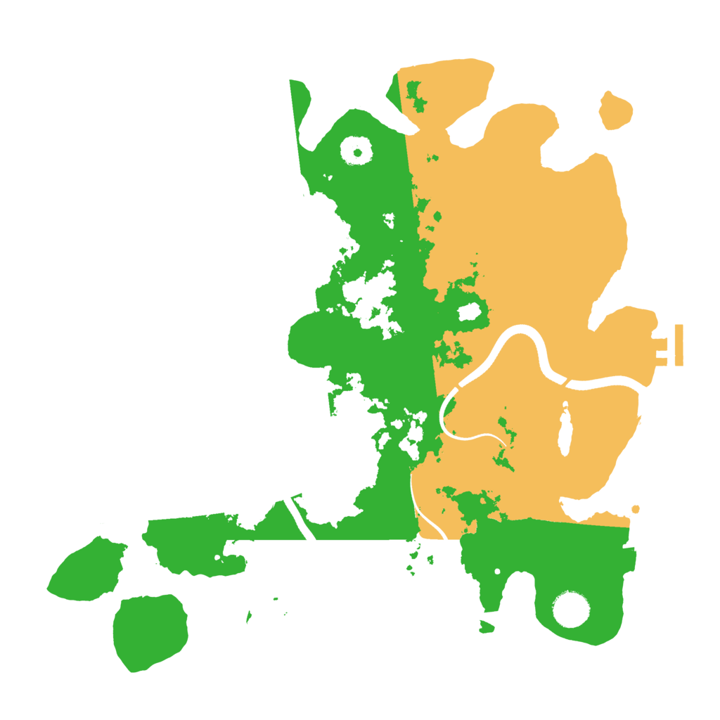 Biome Rust Map: Procedural Map, Size: 3500, Seed: 1318875697