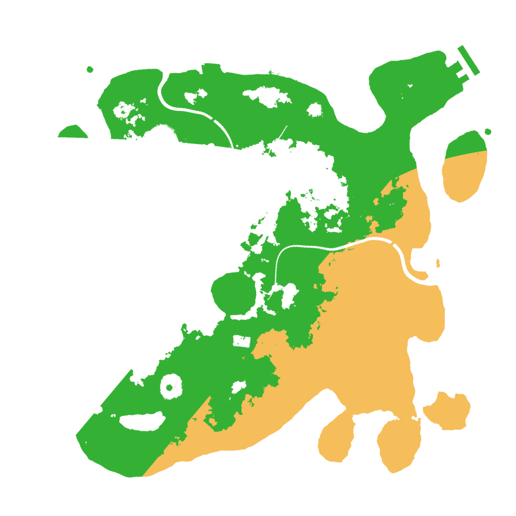Biome Rust Map: Procedural Map, Size: 3200, Seed: 171415425