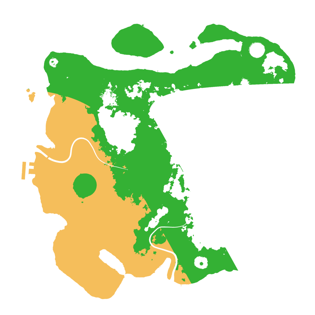 Biome Rust Map: Procedural Map, Size: 3600, Seed: 586