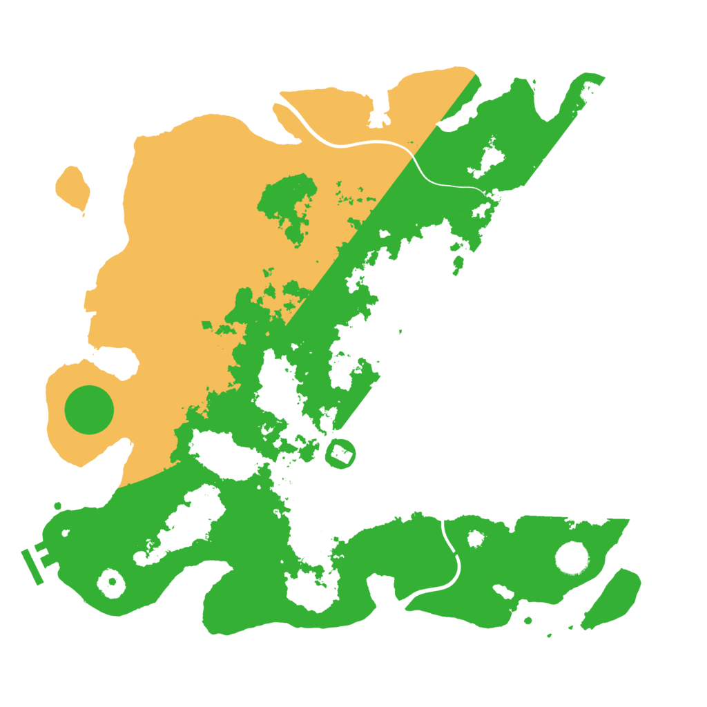 Biome Rust Map: Procedural Map, Size: 3800, Seed: 73652922