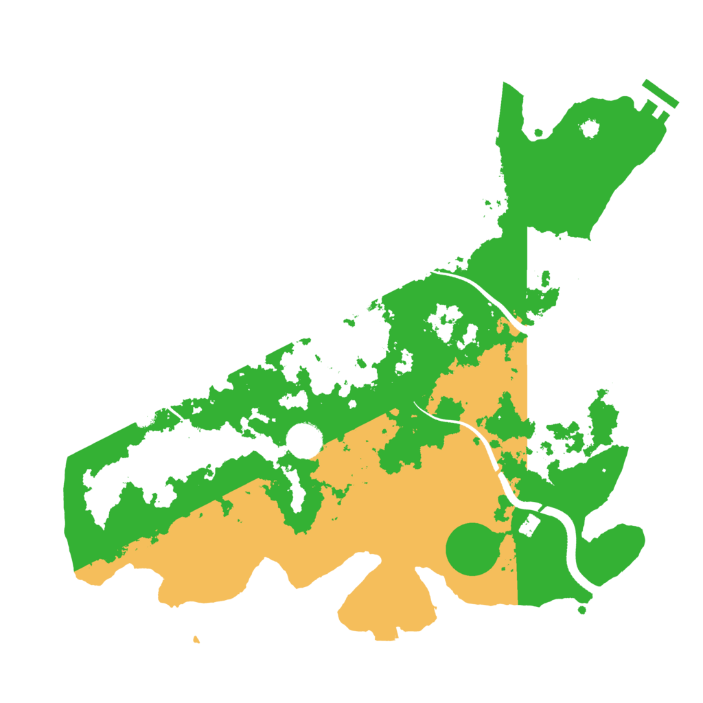 Biome Rust Map: Procedural Map, Size: 3500, Seed: 801188641