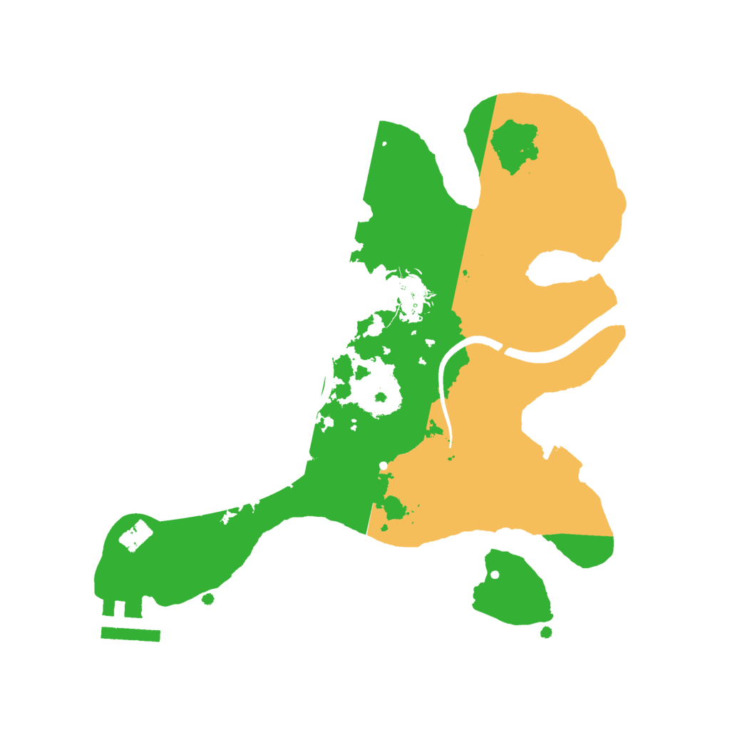 Biome Rust Map: Procedural Map, Size: 2500, Seed: 764764