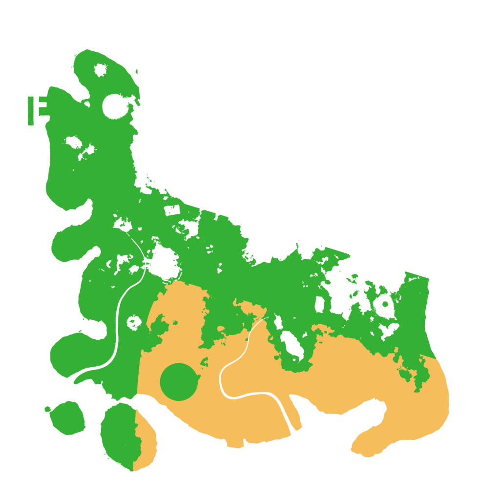 Biome Rust Map: Procedural Map, Size: 3500, Seed: 1864013700