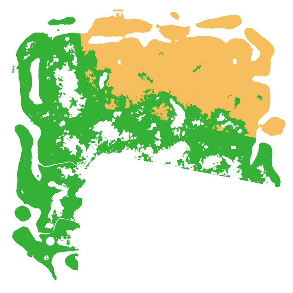 Biome Rust Map: Procedural Map, Size: 6000, Seed: 5566