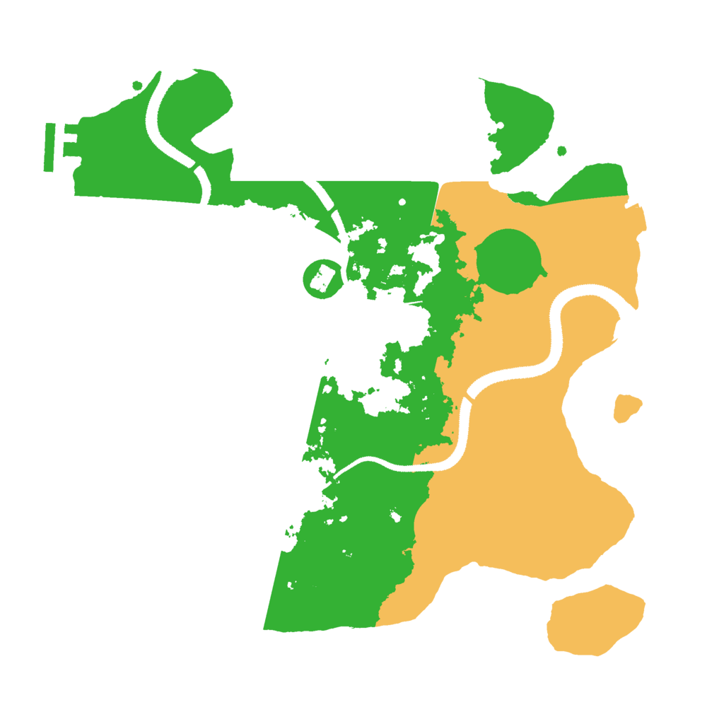 Biome Rust Map: Procedural Map, Size: 3000, Seed: 4586235