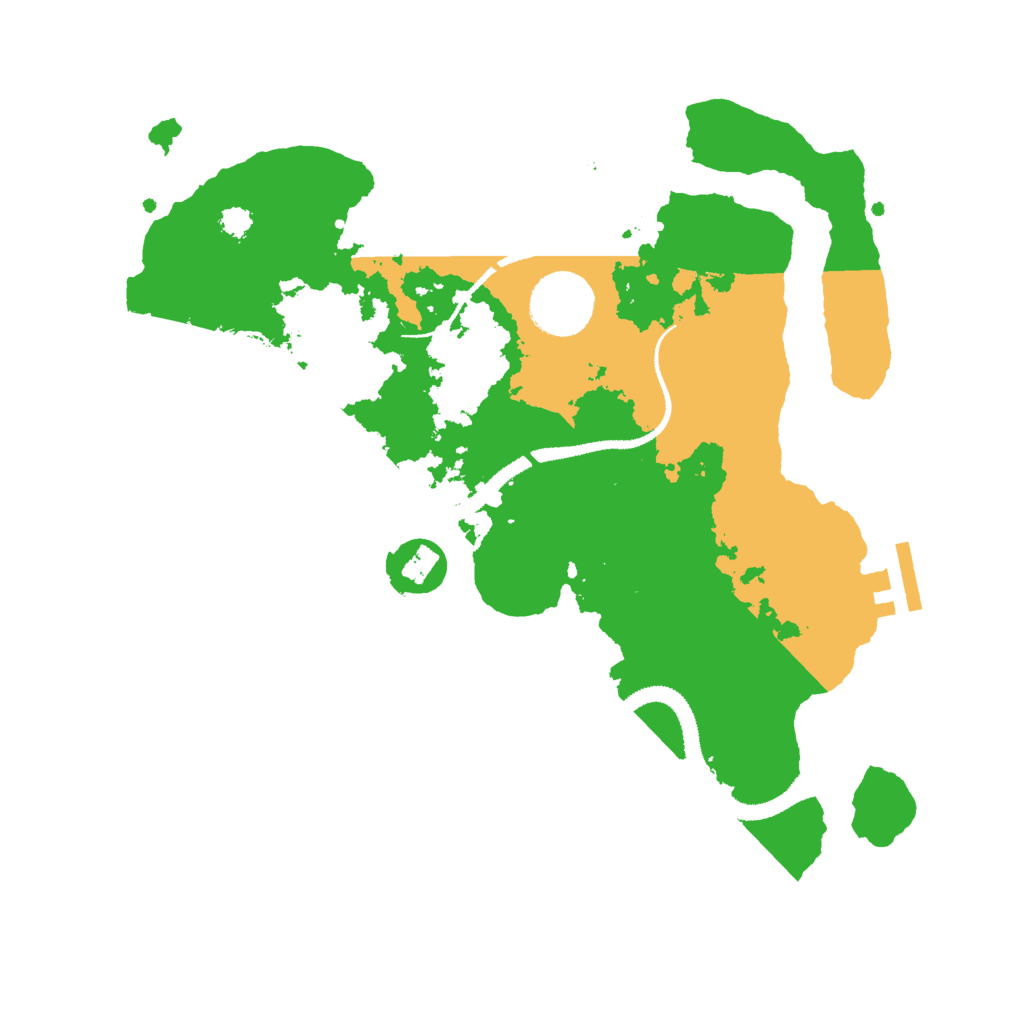 Biome Rust Map: Procedural Map, Size: 3000, Seed: 1119