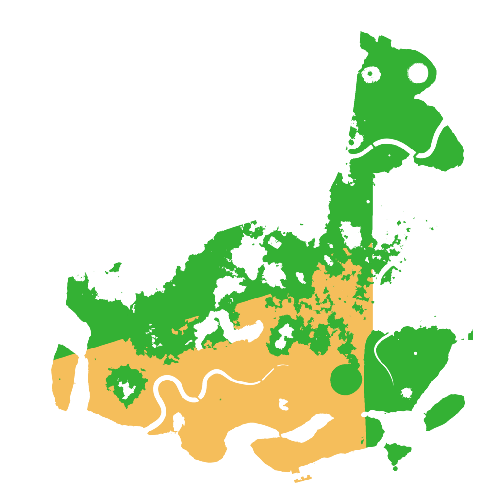 Biome Rust Map: Procedural Map, Size: 4300, Seed: 456721