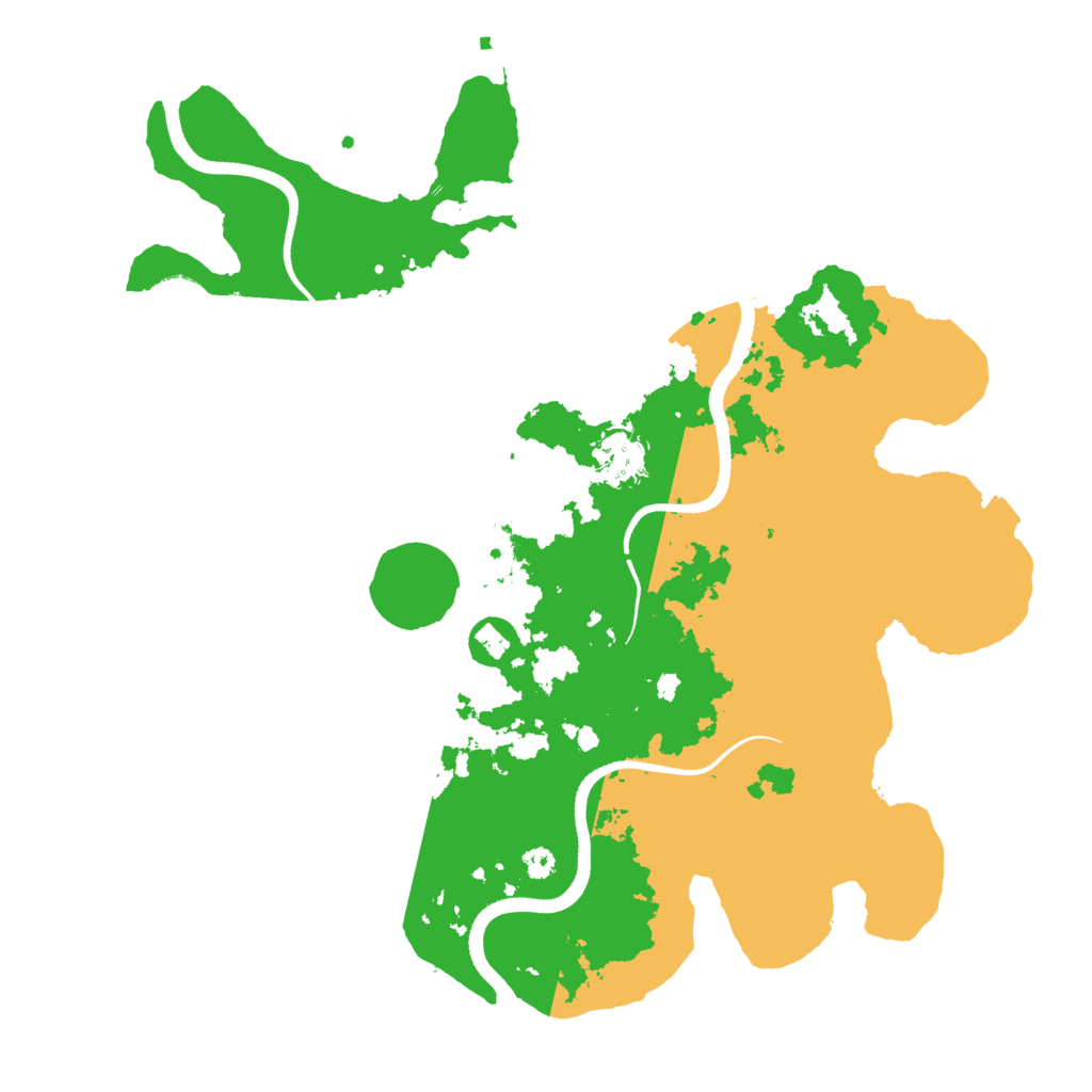 Biome Rust Map: Procedural Map, Size: 3500, Seed: 1201413329