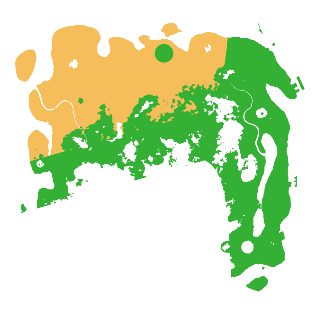 Biome Rust Map: Procedural Map, Size: 4500, Seed: 278748421
