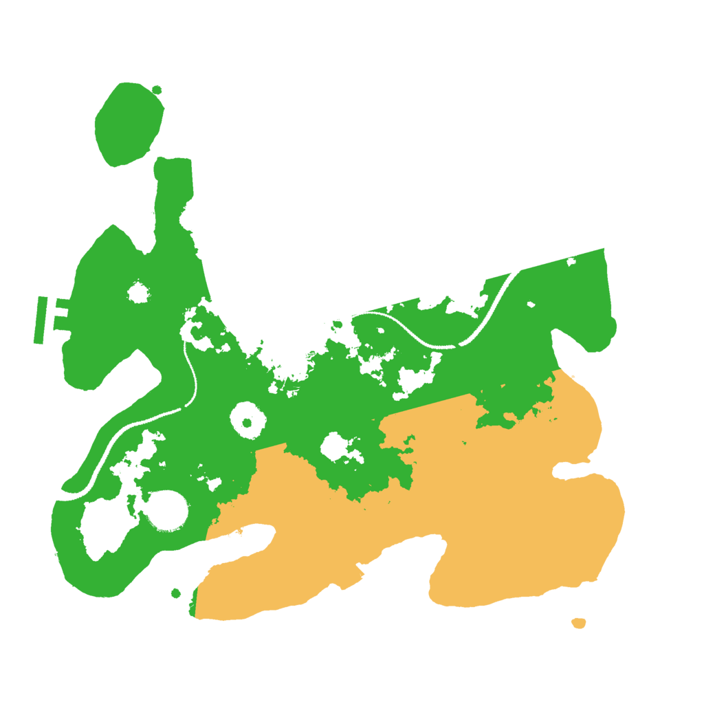 Biome Rust Map: Procedural Map, Size: 3000, Seed: 52792101