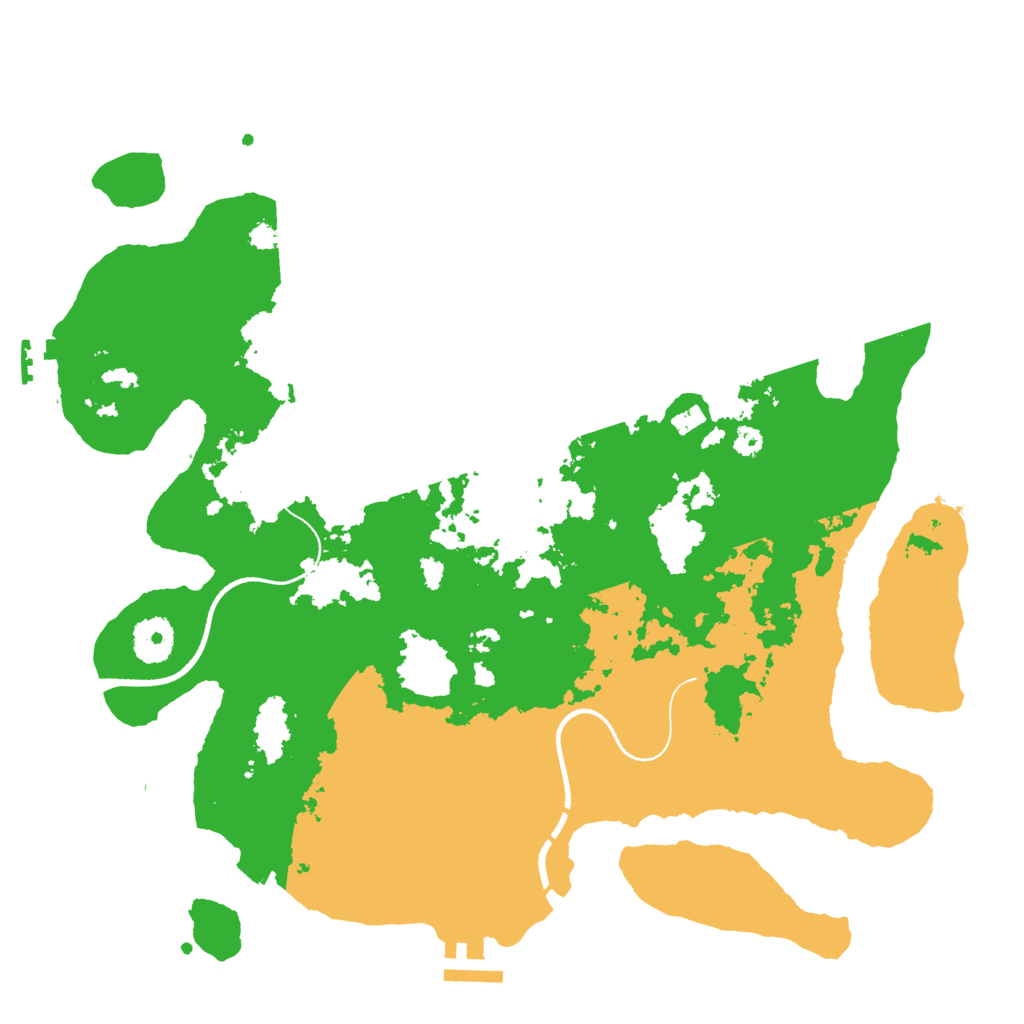 Biome Rust Map: Procedural Map, Size: 3500, Seed: 527167193