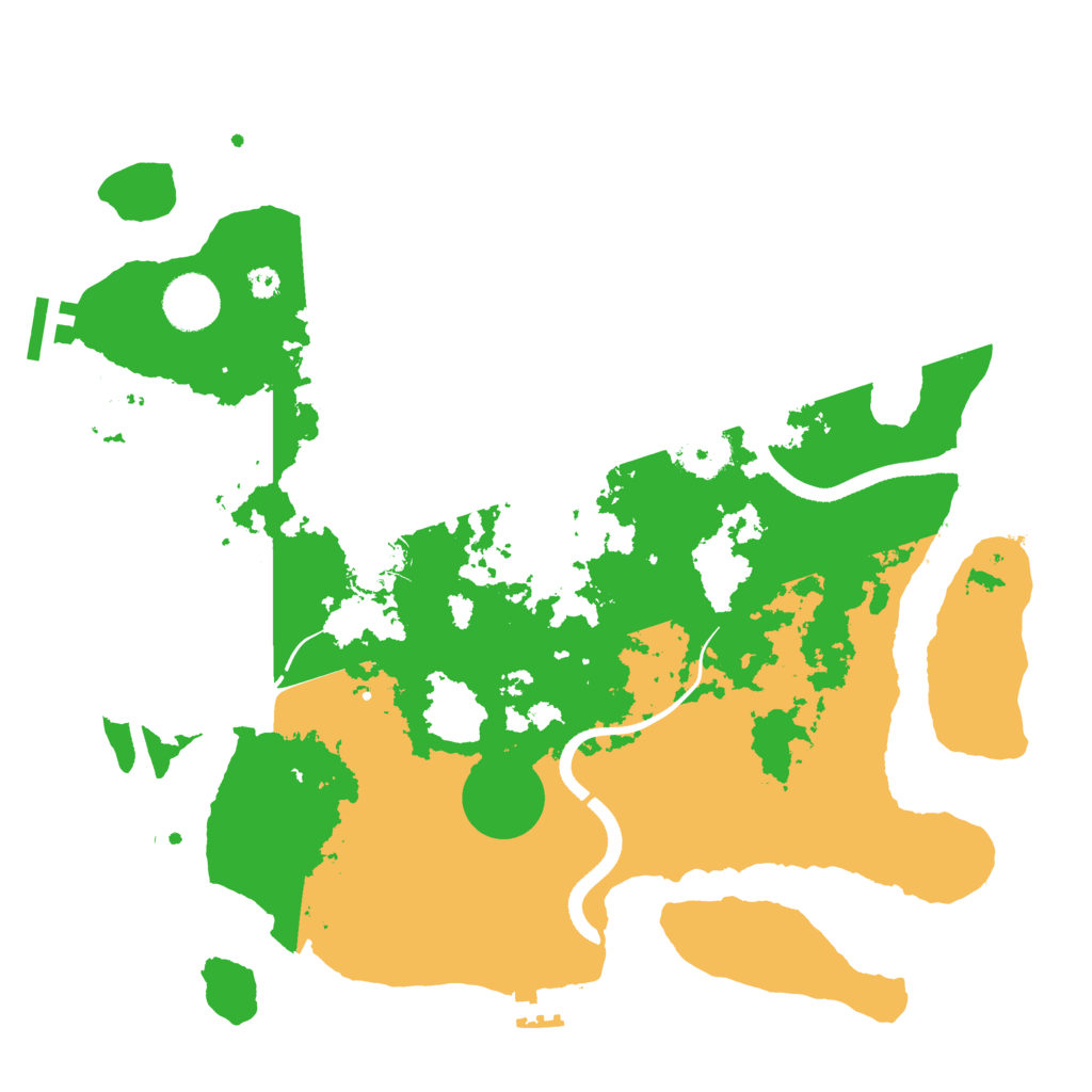 Biome Rust Map: Procedural Map, Size: 3500, Seed: 527167193