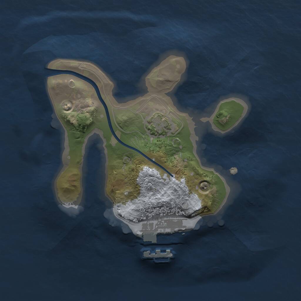 Rust Map: Procedural Map, Size: 1600, Seed: 655554020, 3 Monuments