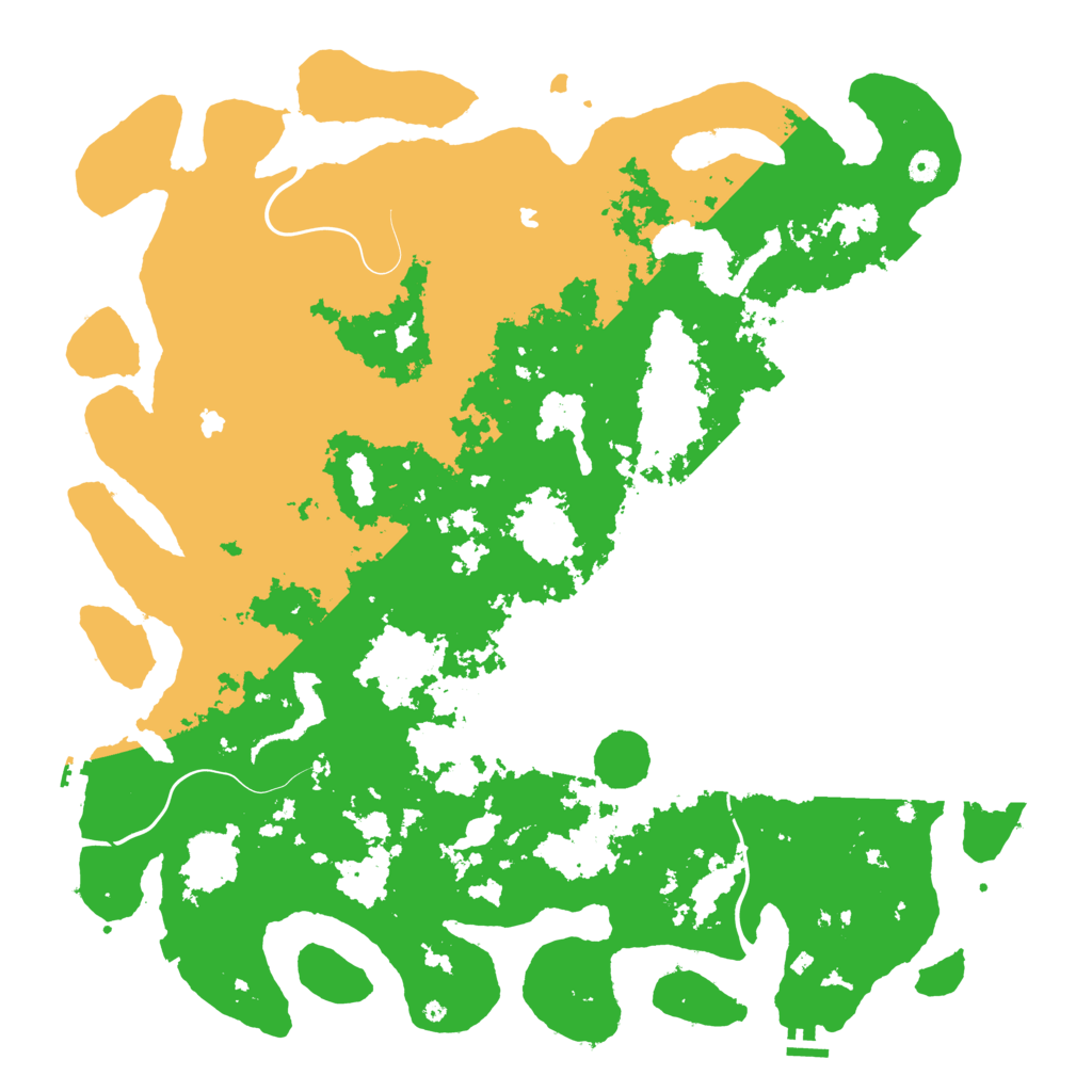 Biome Rust Map: Procedural Map, Size: 5250, Seed: 1149432852