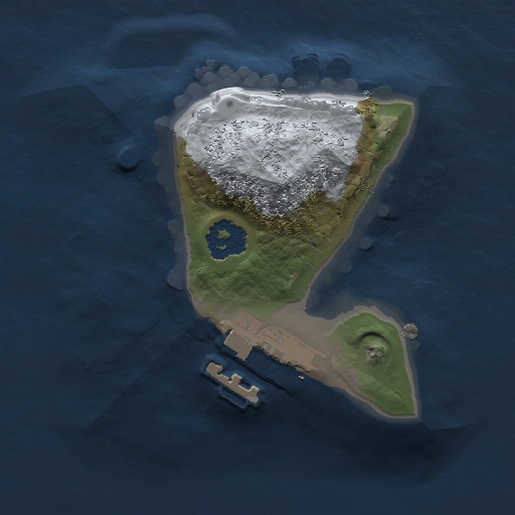 Rust Map: Procedural Map, Size: 1300, Seed: 458827429, 2 Monuments