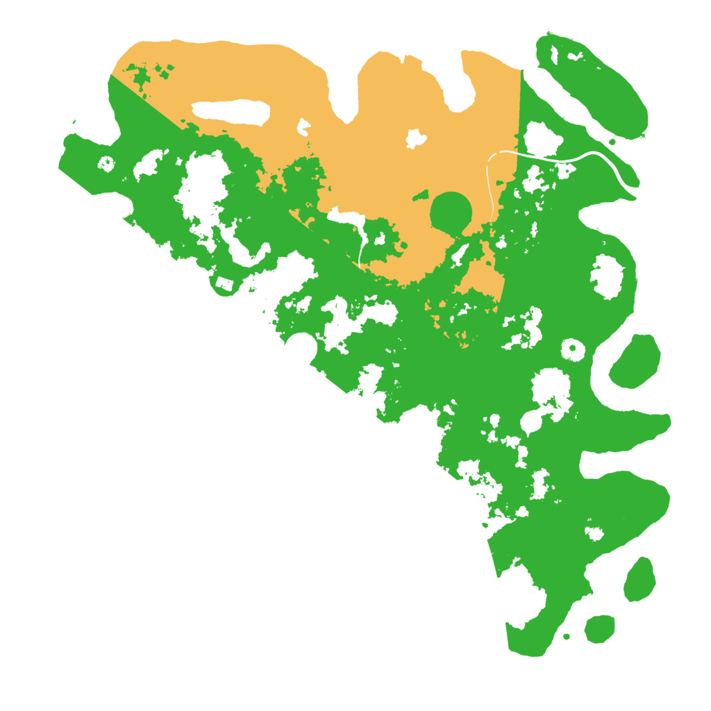 Biome Rust Map: Procedural Map, Size: 4500, Seed: 2025742310
