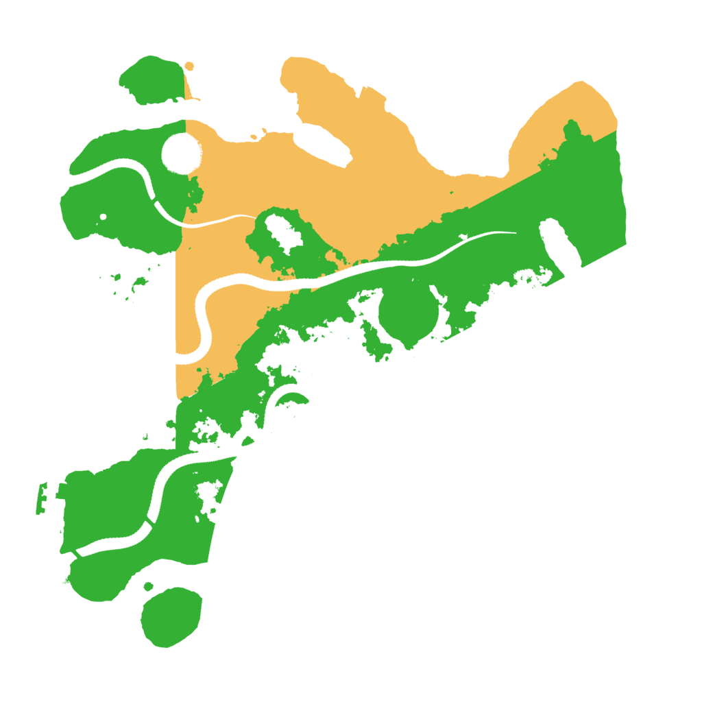 Biome Rust Map: Procedural Map, Size: 3100, Seed: 481981