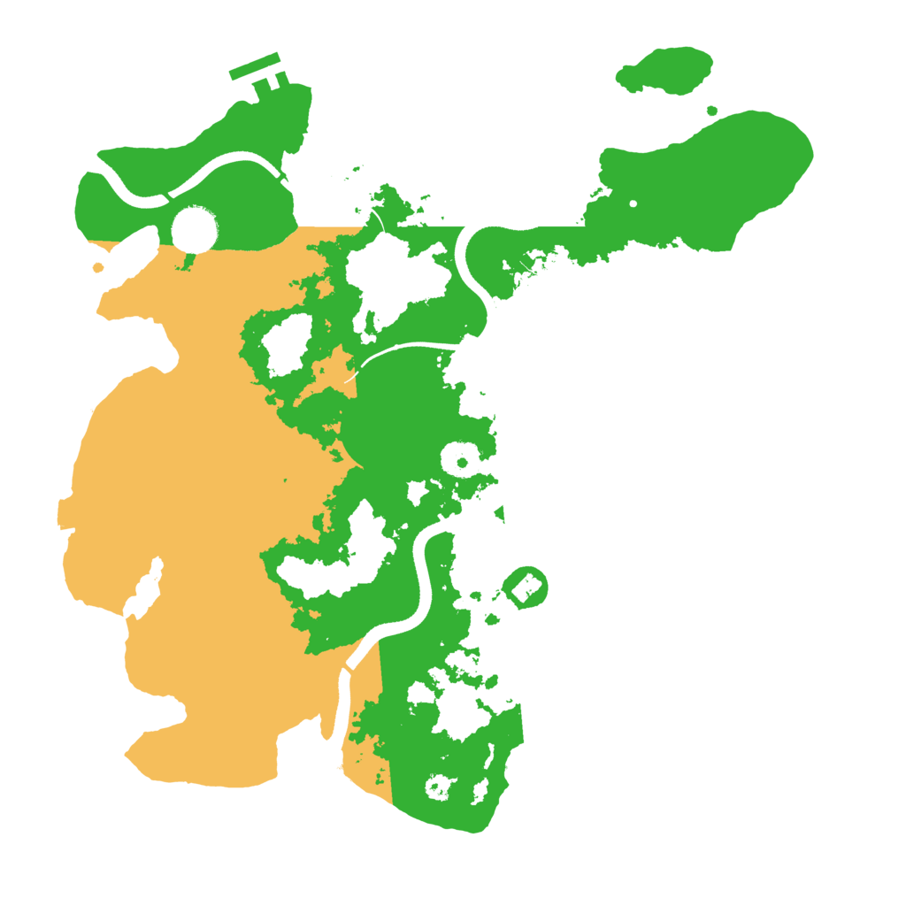 Biome Rust Map: Procedural Map, Size: 3500, Seed: 5147612