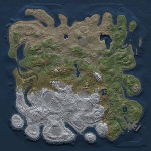 Thumbnail Rust Map: Procedural Map, Size: 4250, Seed: 12321, 15 Monuments