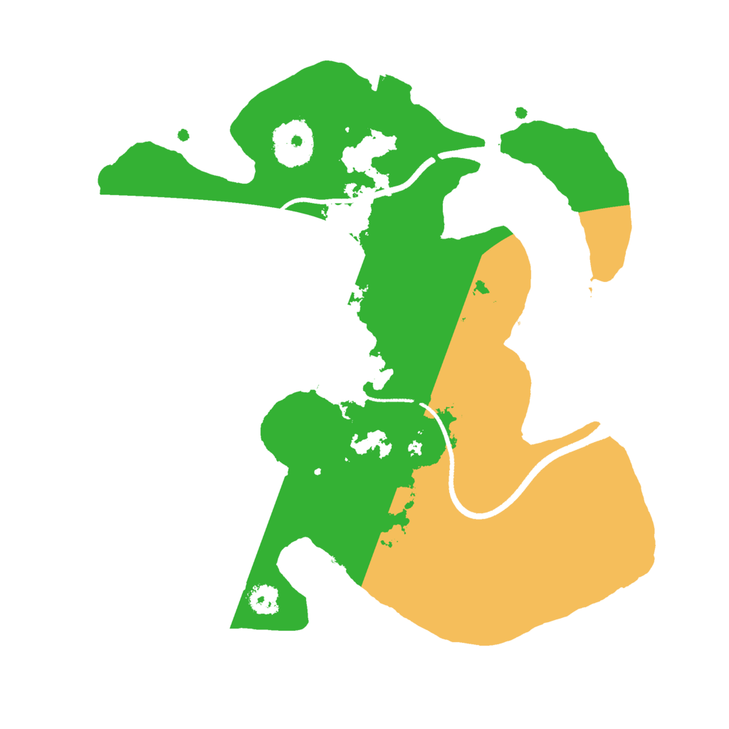 Biome Rust Map: Procedural Map, Size: 2500, Seed: 278595693