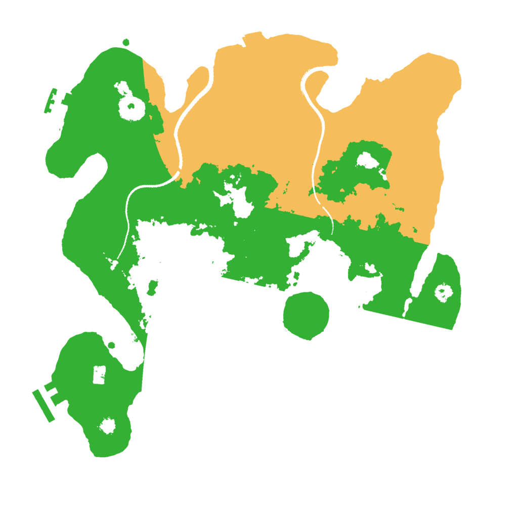 Biome Rust Map: Procedural Map, Size: 3000, Seed: 30078