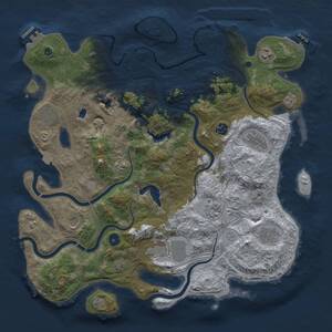 Thumbnail Rust Map: Procedural Map, Size: 4250, Seed: 1605553615, 16 Monuments