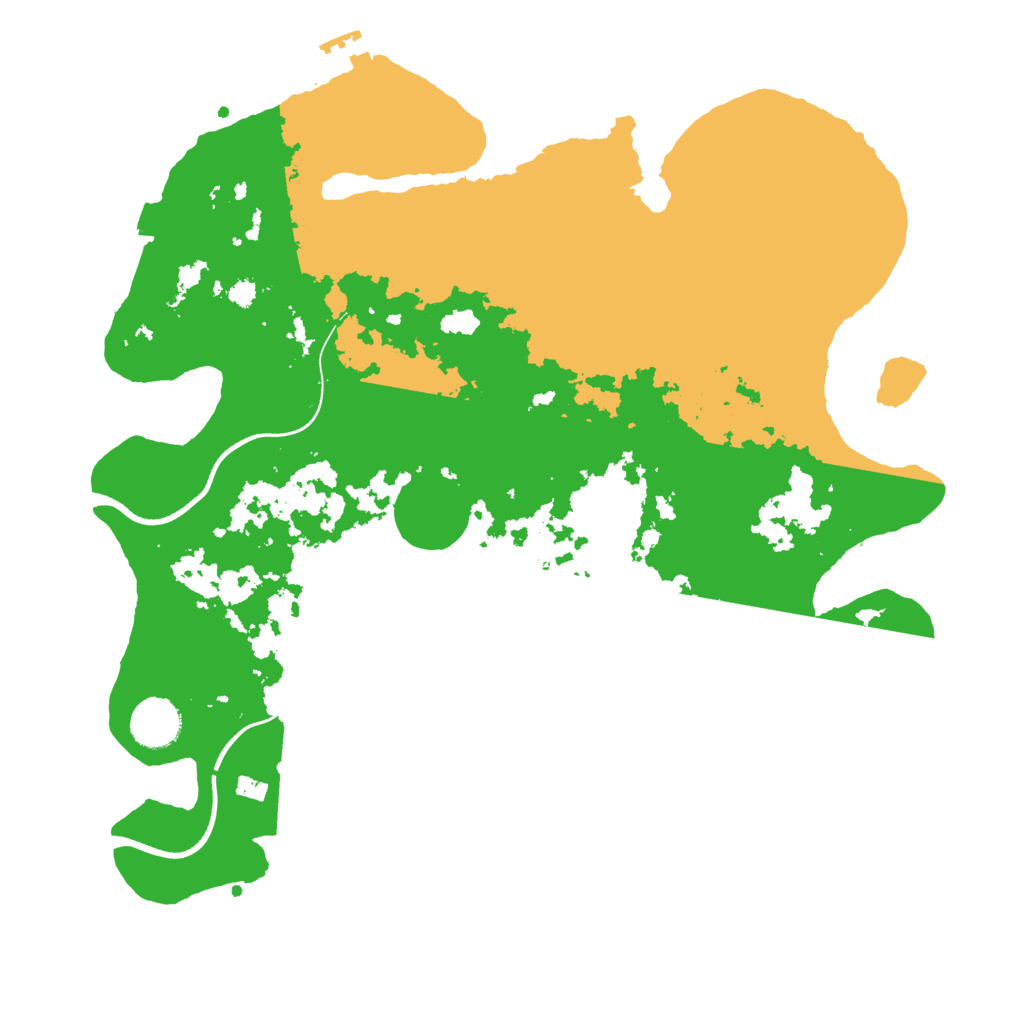 Biome Rust Map: Procedural Map, Size: 3600, Seed: 1391793287