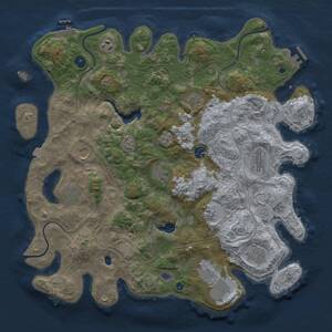 Thumbnail Rust Map: Procedural Map, Size: 4250, Seed: 211517402, 17 Monuments